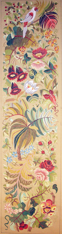bande Saint-Maixant perroquet-feuillages 206 x 52 cm